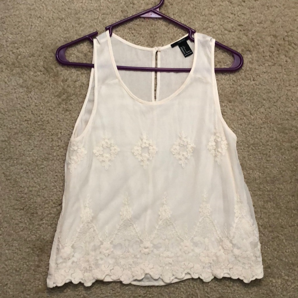 Sheer tank top